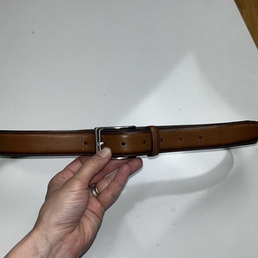 Perry Ellis portfolio‎ brown leather belt